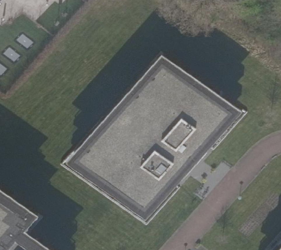True ortho Luchtfoto op daksegment