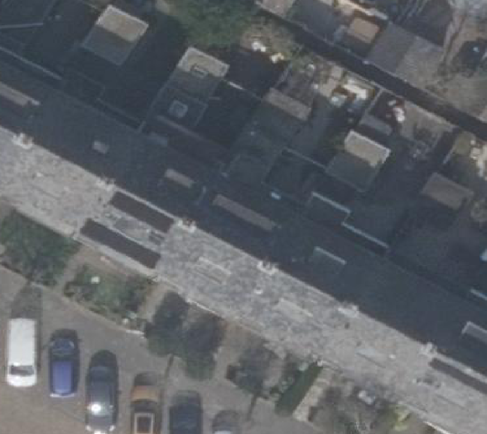 True ortho luchtfoto van Alkmaar met zicht op woning