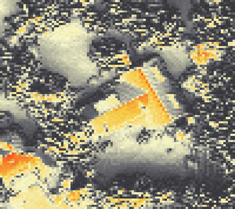 PV-irradiatie op daksegment met intensiteitsverdeling van zonlicht