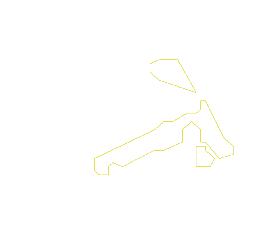 Daksegment ingezoomd met contourlijnen en structuurweergave