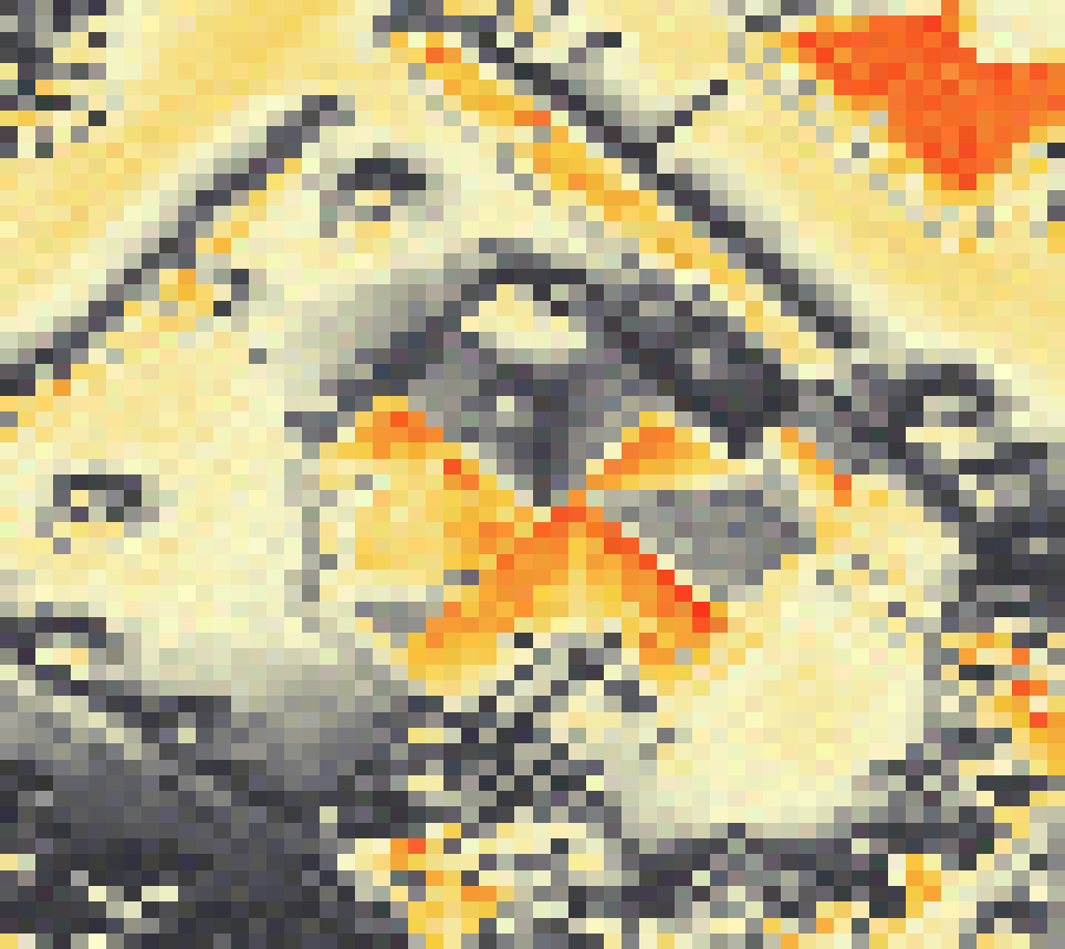 PV-irradiatie op daksegment ingezoomd met intensiteitsverdeling van zonlicht