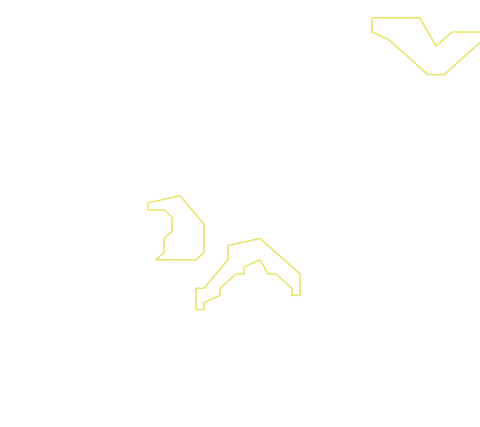 Daksegment ingezoomd met contourlijnen en structuurweergave