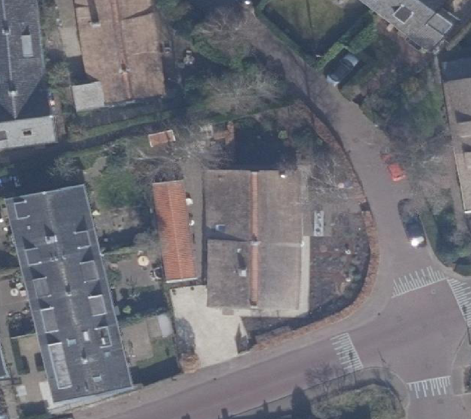 True ortho Luchtfoto op daksegment