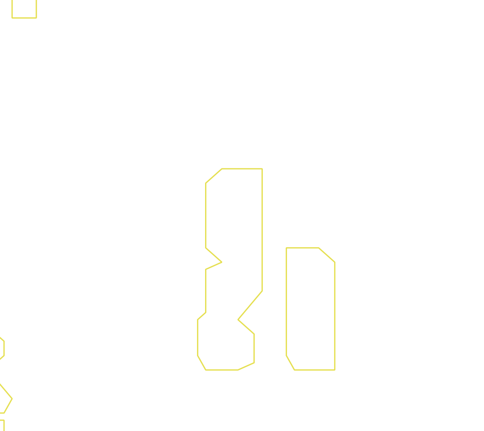 Daksegment ingezoomd met contourlijnen en structuurweergave
