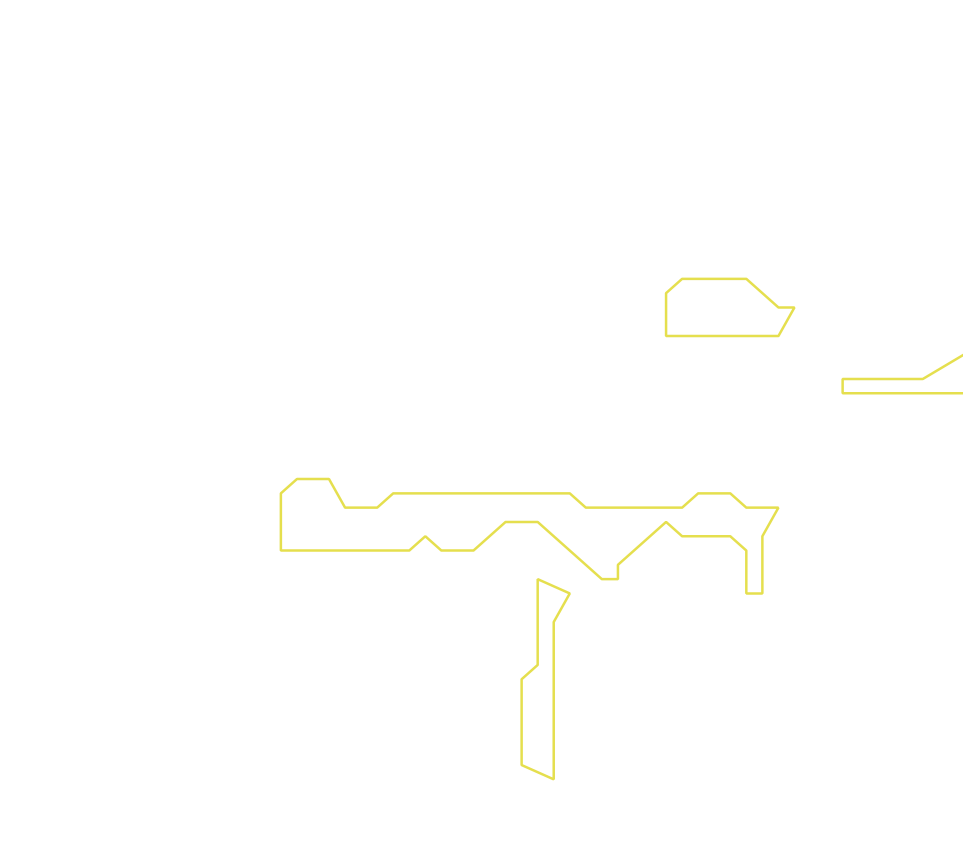 Daksegment ingezoomd met contourlijnen en structuurweergave