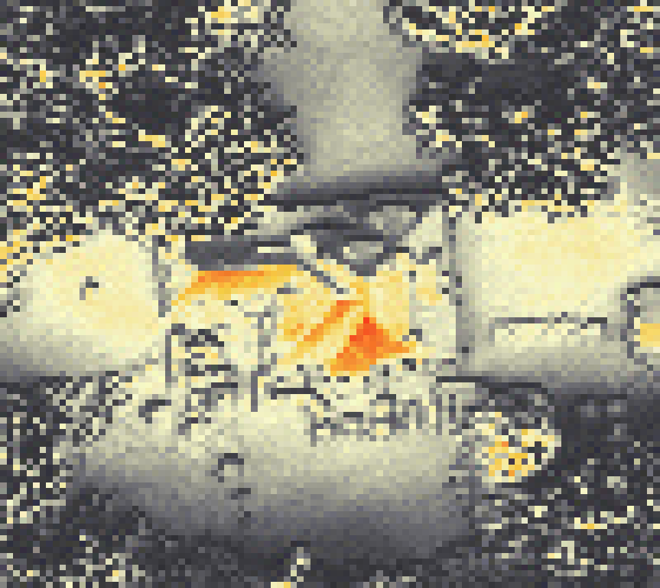 PV-irradiatie op daksegment met intensiteitsverdeling van zonlicht