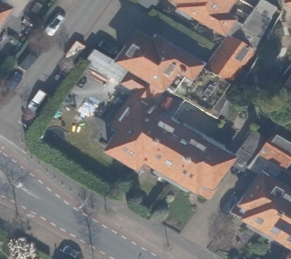 True ortho Luchtfoto op daksegment
