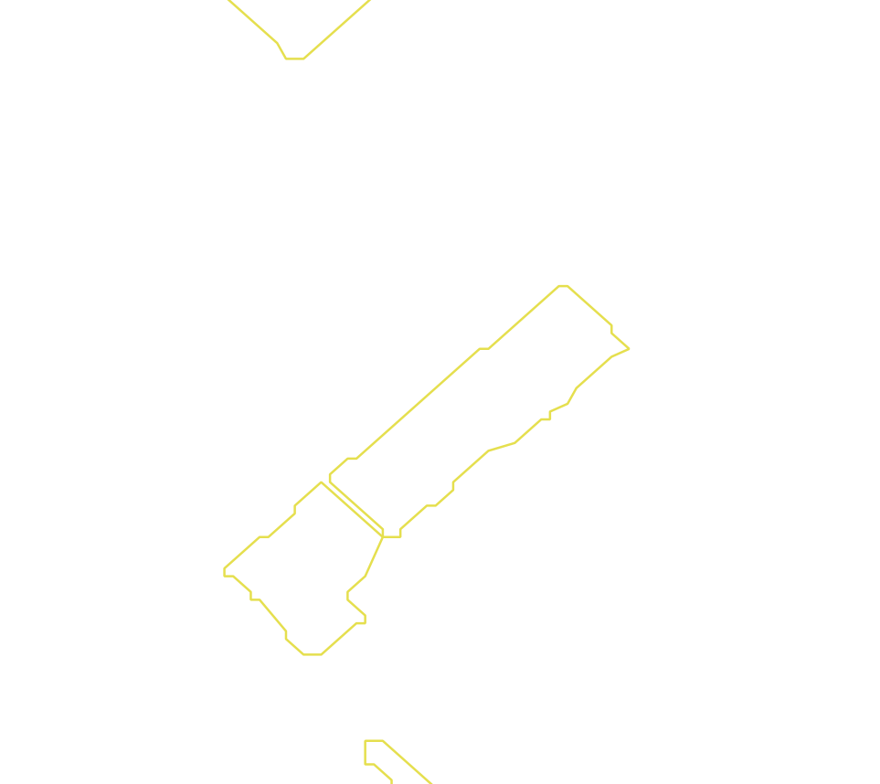 Daksegment met contourlijnen en structuurweergave
