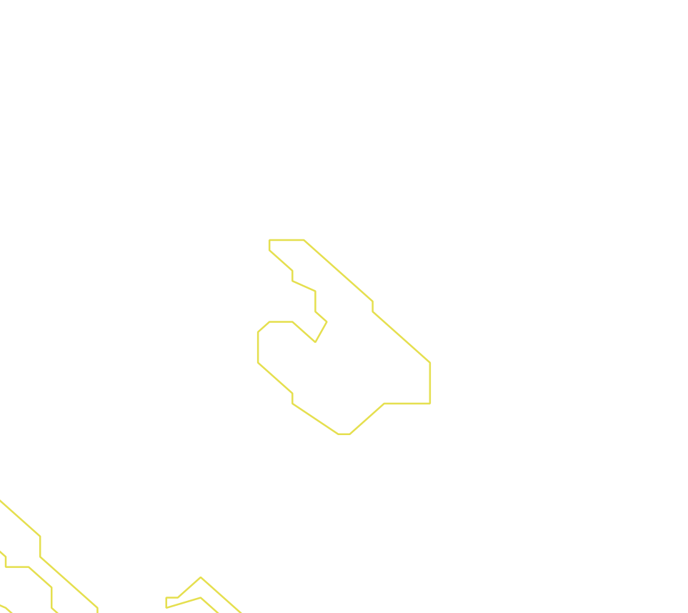 Daksegment ingezoomd met contourlijnen en structuurweergave