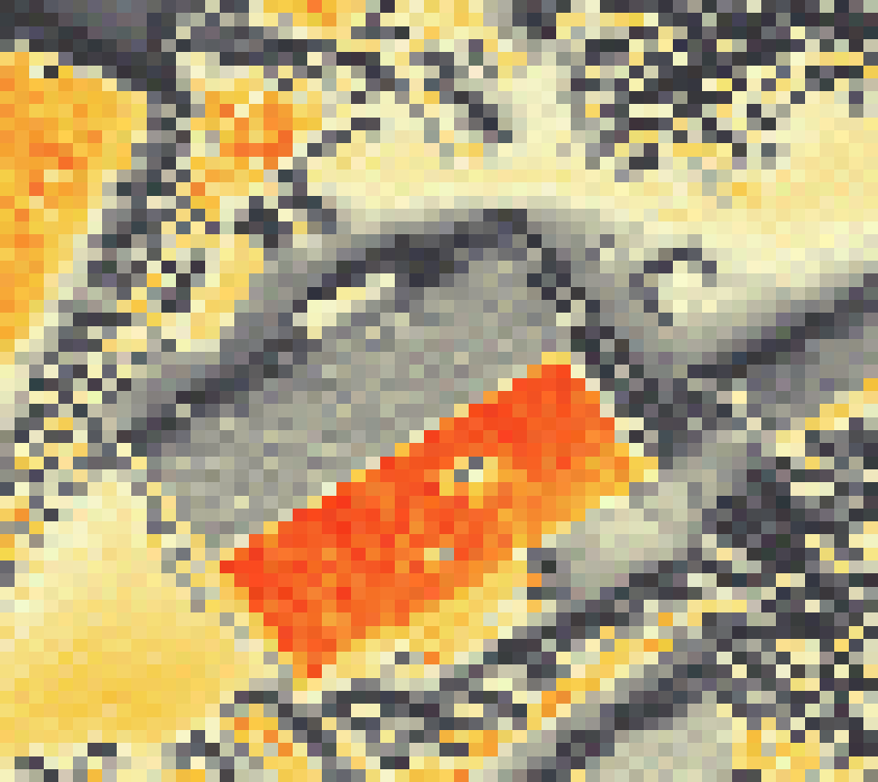 PV-irradiatie op daksegment ingezoomd met intensiteitsverdeling van zonlicht