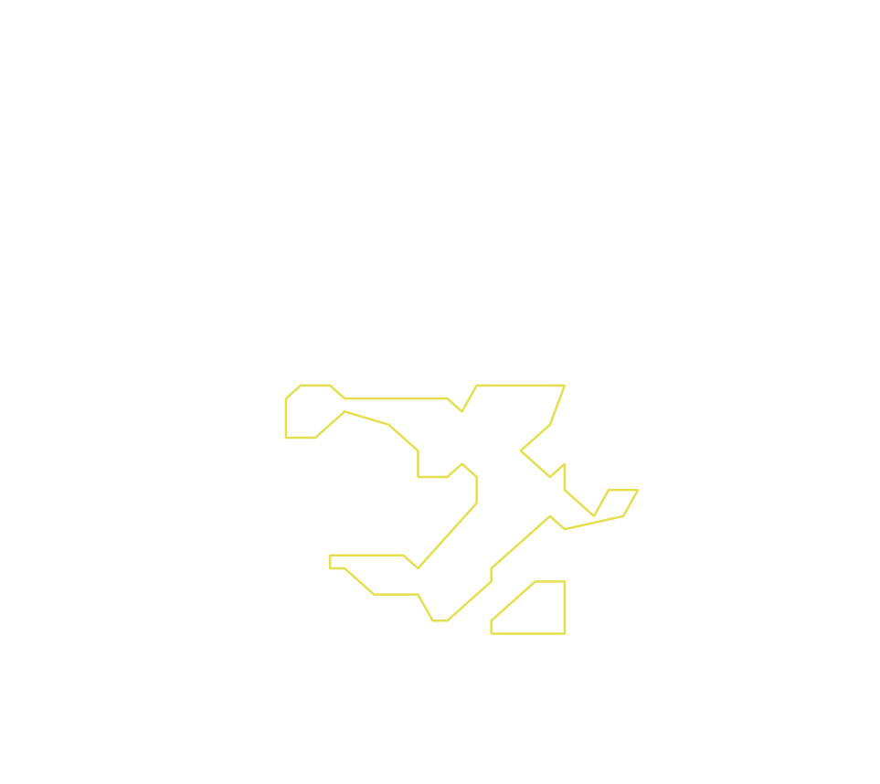 Daksegment ingezoomd met contourlijnen en structuurweergave