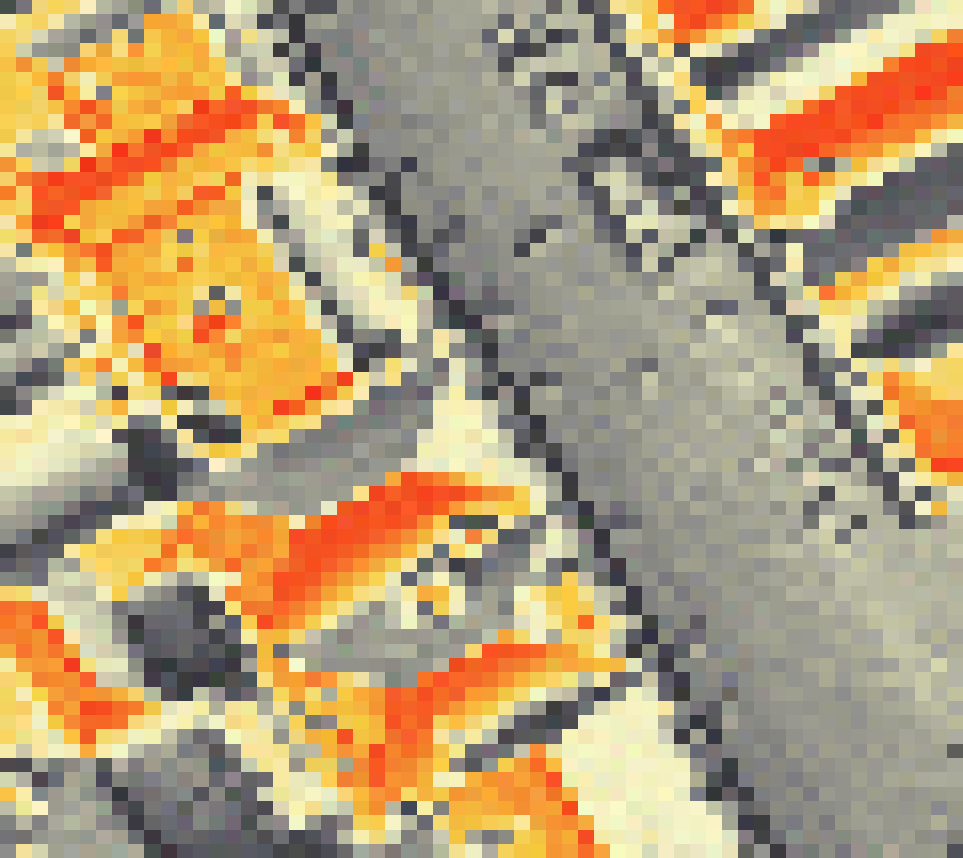 PV-irradiatie op daksegment ingezoomd met intensiteitsverdeling van zonlicht