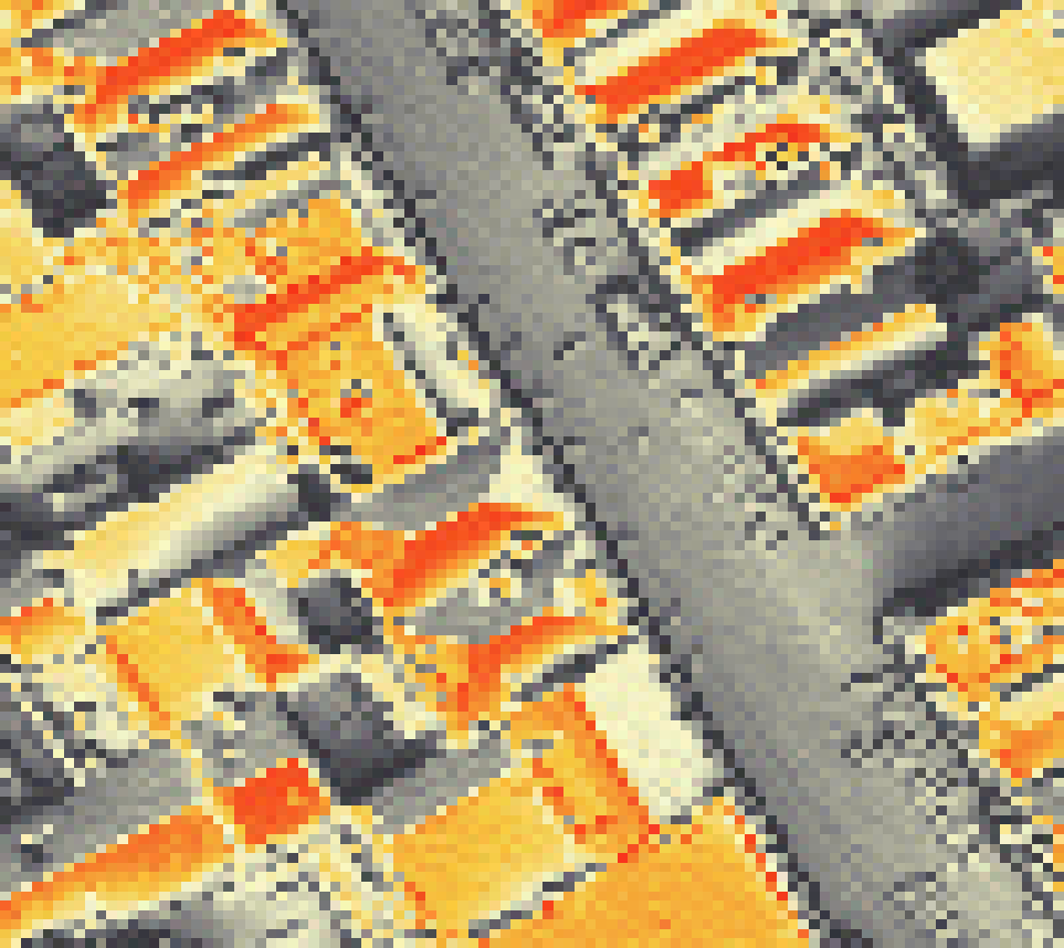 PV-irradiatie op daksegment met intensiteitsverdeling van zonlicht