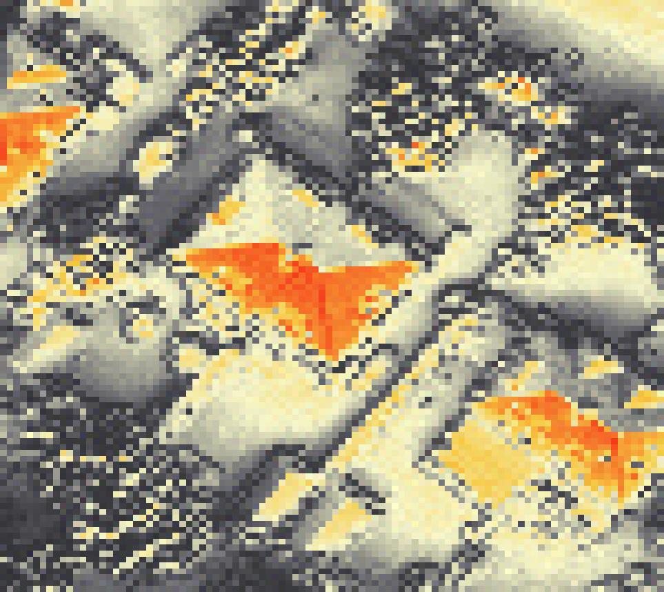 PV-irradiatie op daksegment met intensiteitsverdeling van zonlicht