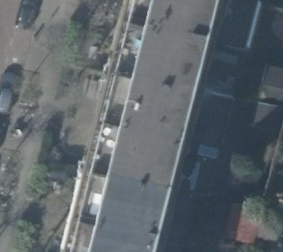 True ortho luchtfoto van Amsterdam met zicht op woning