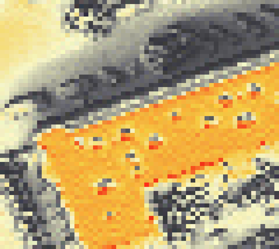 PV-irradiatie op daksegment ingezoomd met intensiteitsverdeling van zonlicht