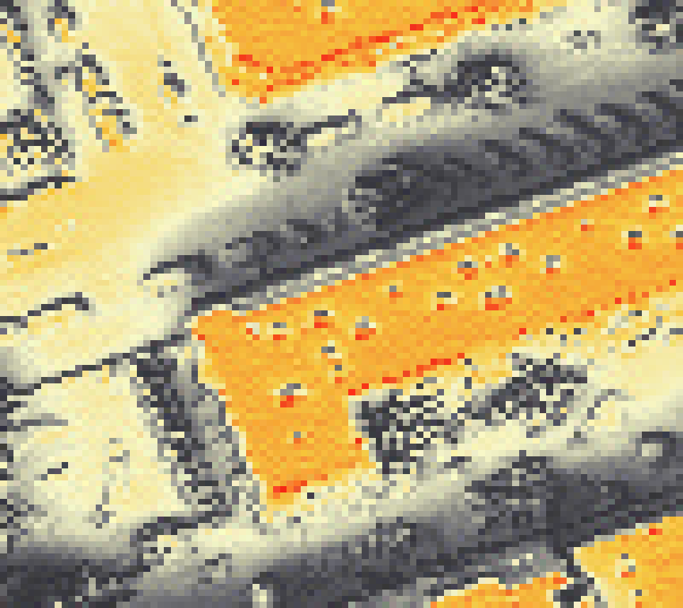 PV-irradiatie op daksegment met intensiteitsverdeling van zonlicht