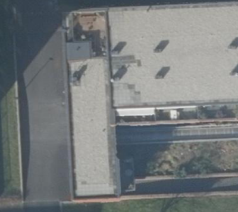 True ortho luchtfoto van Amsterdam met zicht op woning