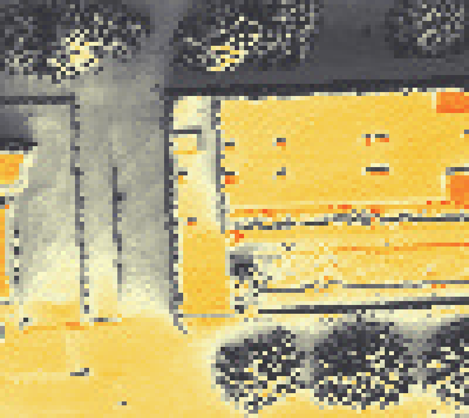 PV-irradiatie op daksegment met intensiteitsverdeling van zonlicht