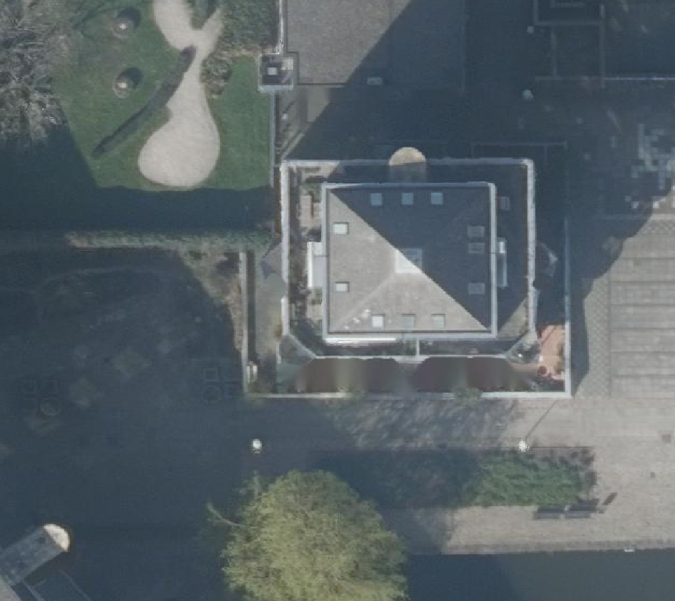 True ortho Luchtfoto op daksegment