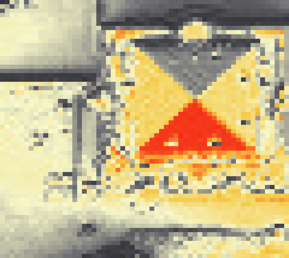 PV-irradiatie op daksegment ingezoomd met intensiteitsverdeling van zonlicht