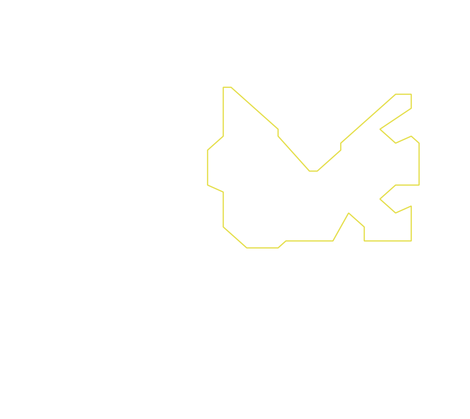 Daksegment ingezoomd met contourlijnen en structuurweergave