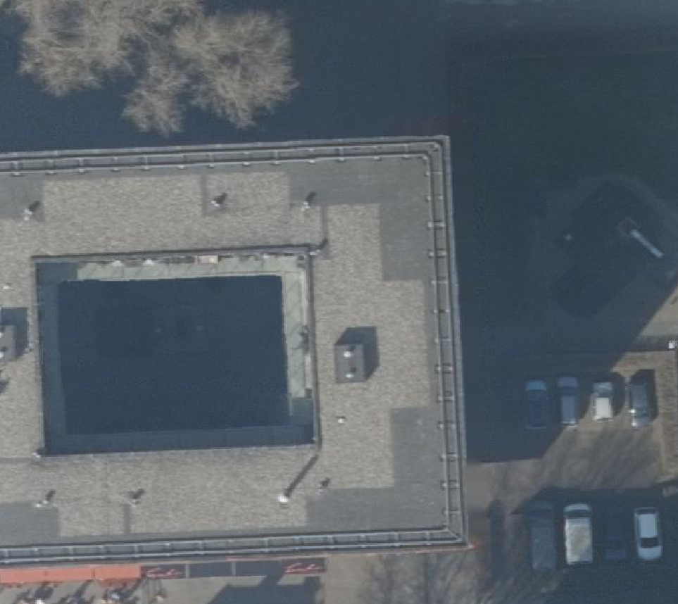 True ortho Luchtfoto op daksegment