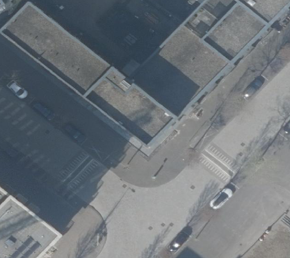 True ortho Luchtfoto op daksegment