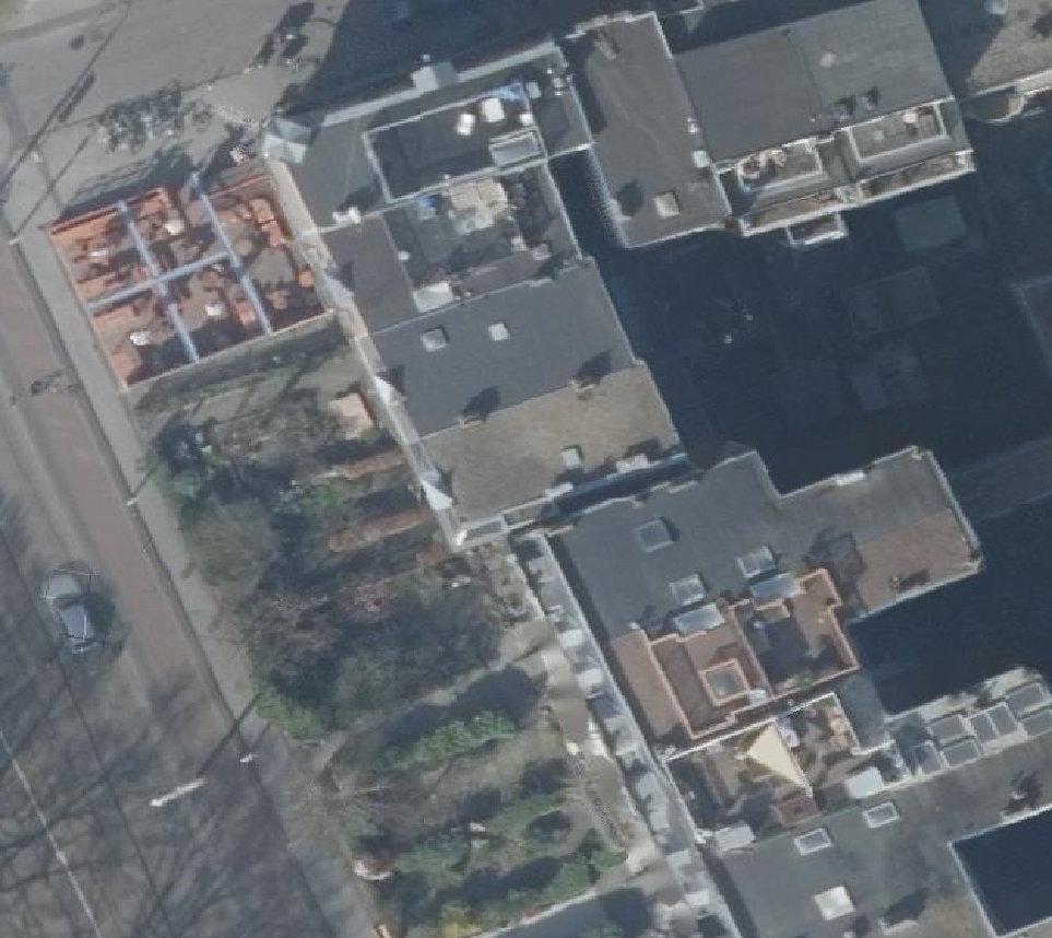 True ortho Luchtfoto op daksegment