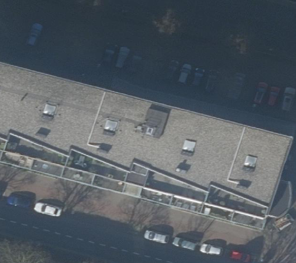 True ortho Luchtfoto op daksegment