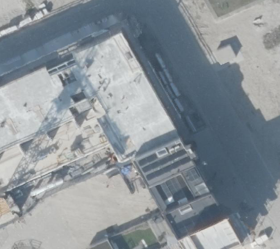 True ortho Luchtfoto op daksegment