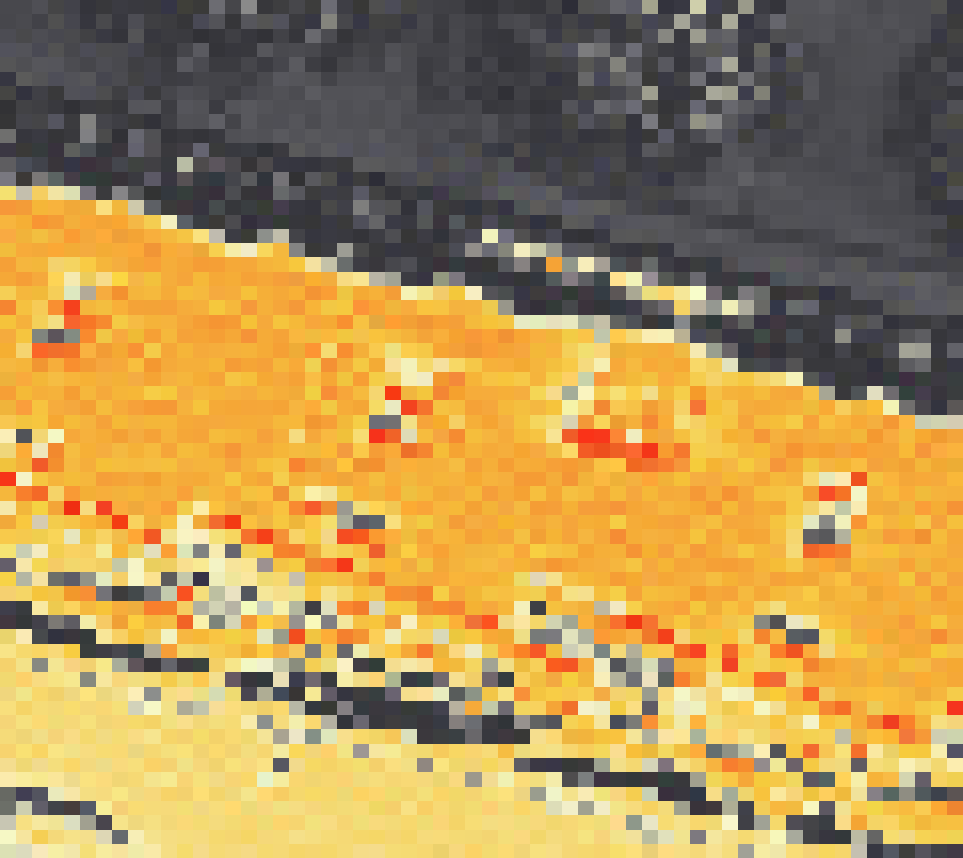 PV-irradiatie op daksegment ingezoomd met intensiteitsverdeling van zonlicht