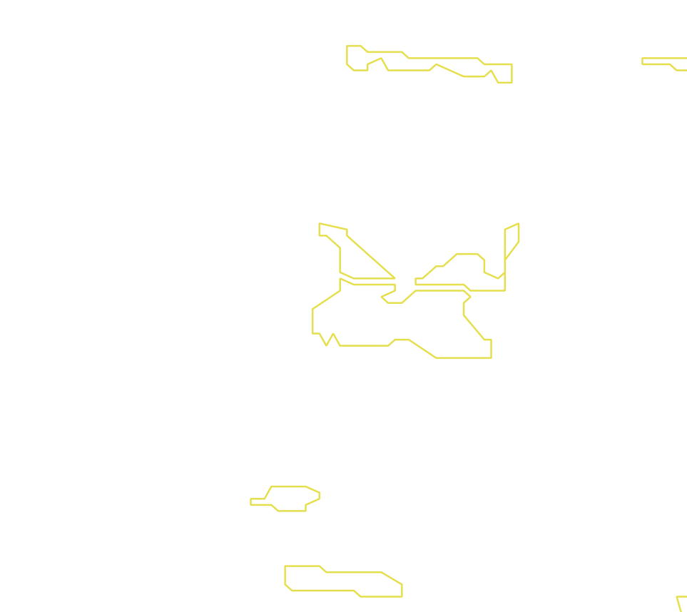 Daksegment met contourlijnen en structuurweergave