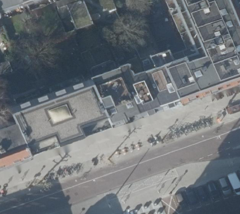 True ortho Luchtfoto op daksegment
