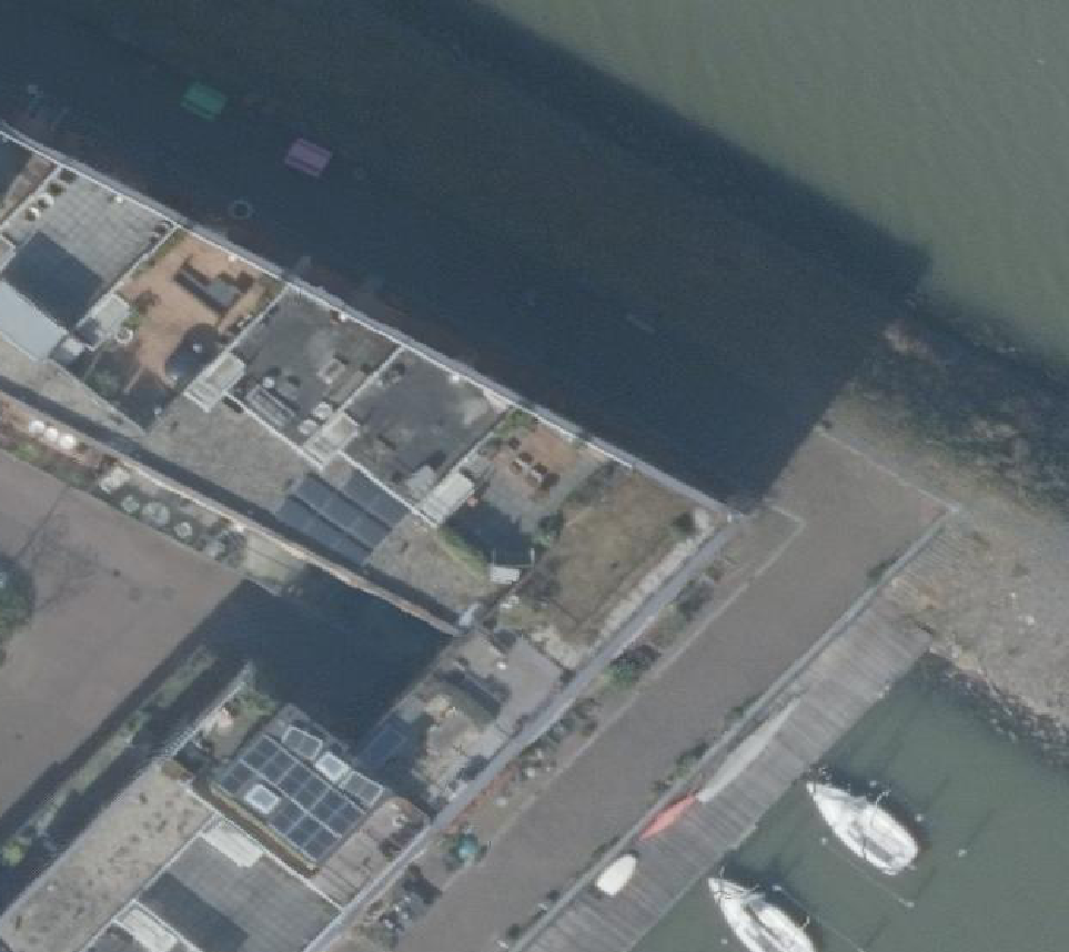 True ortho Luchtfoto op daksegment