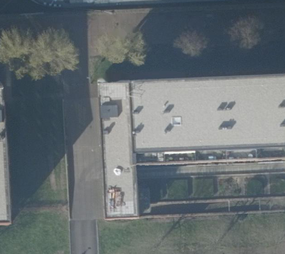 True ortho Luchtfoto op daksegment