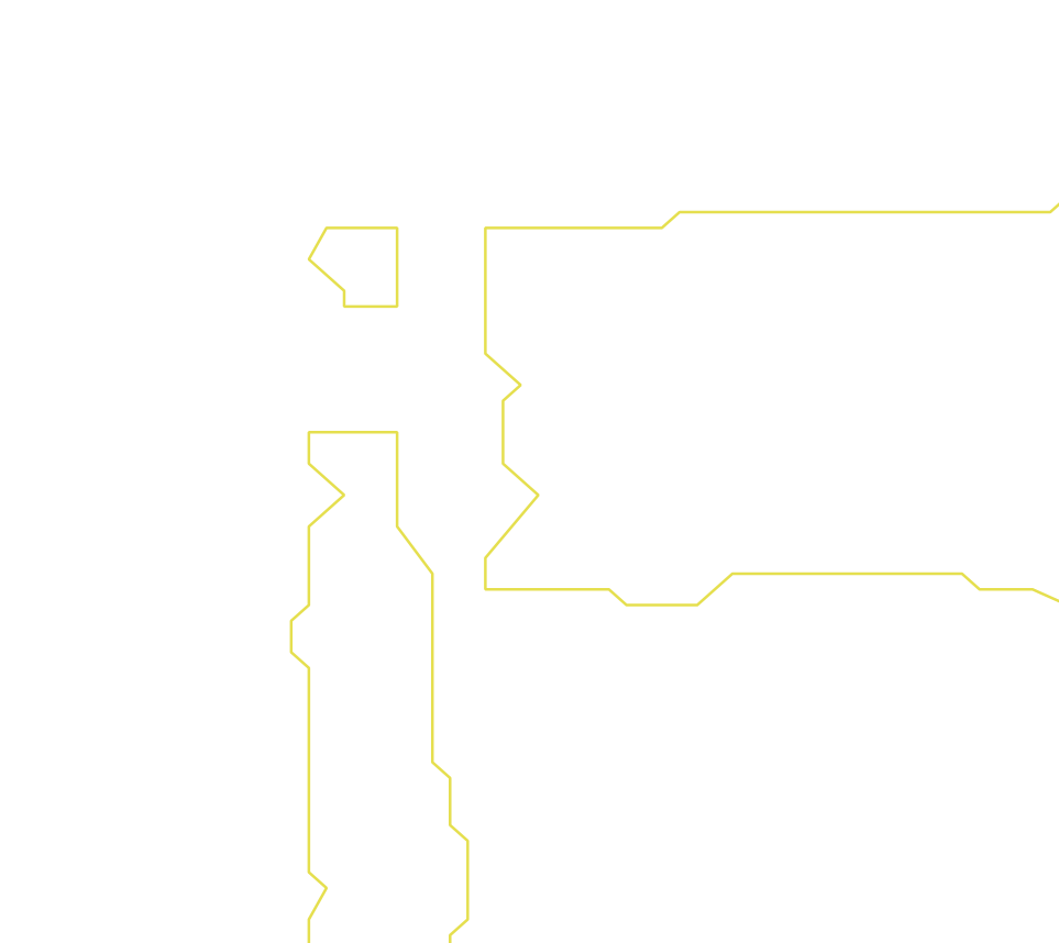 Daksegment ingezoomd met contourlijnen en structuurweergave