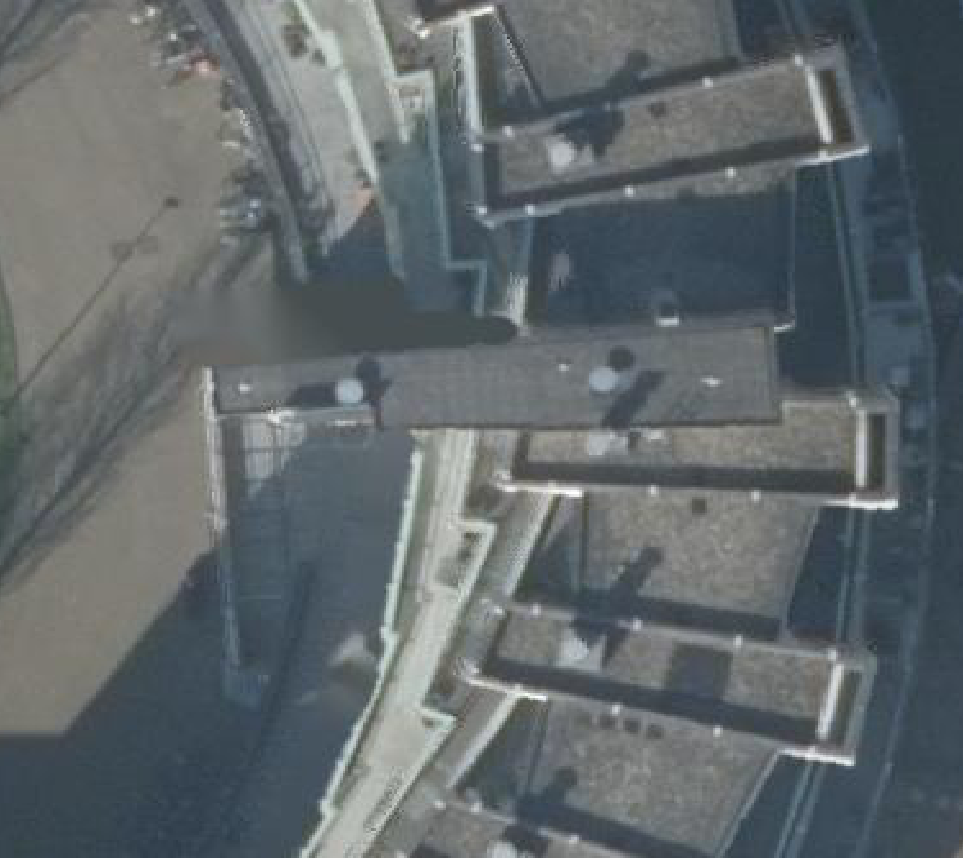 True ortho luchtfoto van Amsterdam met zicht op woning