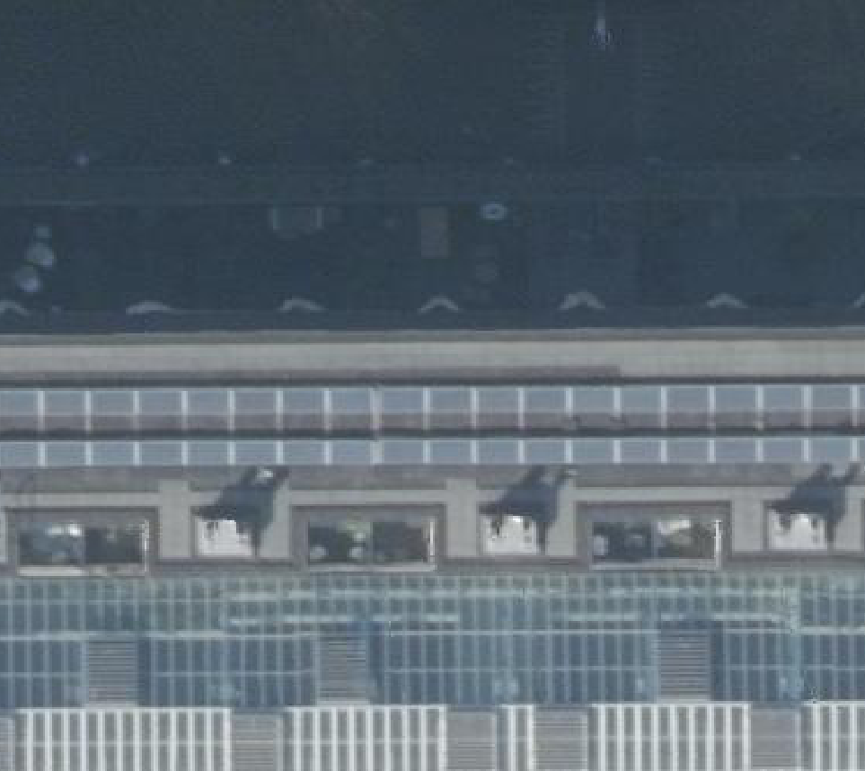 True ortho Luchtfoto op daksegment ingezoomd