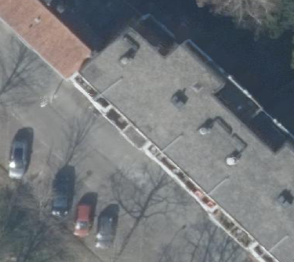 True ortho luchtfoto van Amsterdam met zicht op woning
