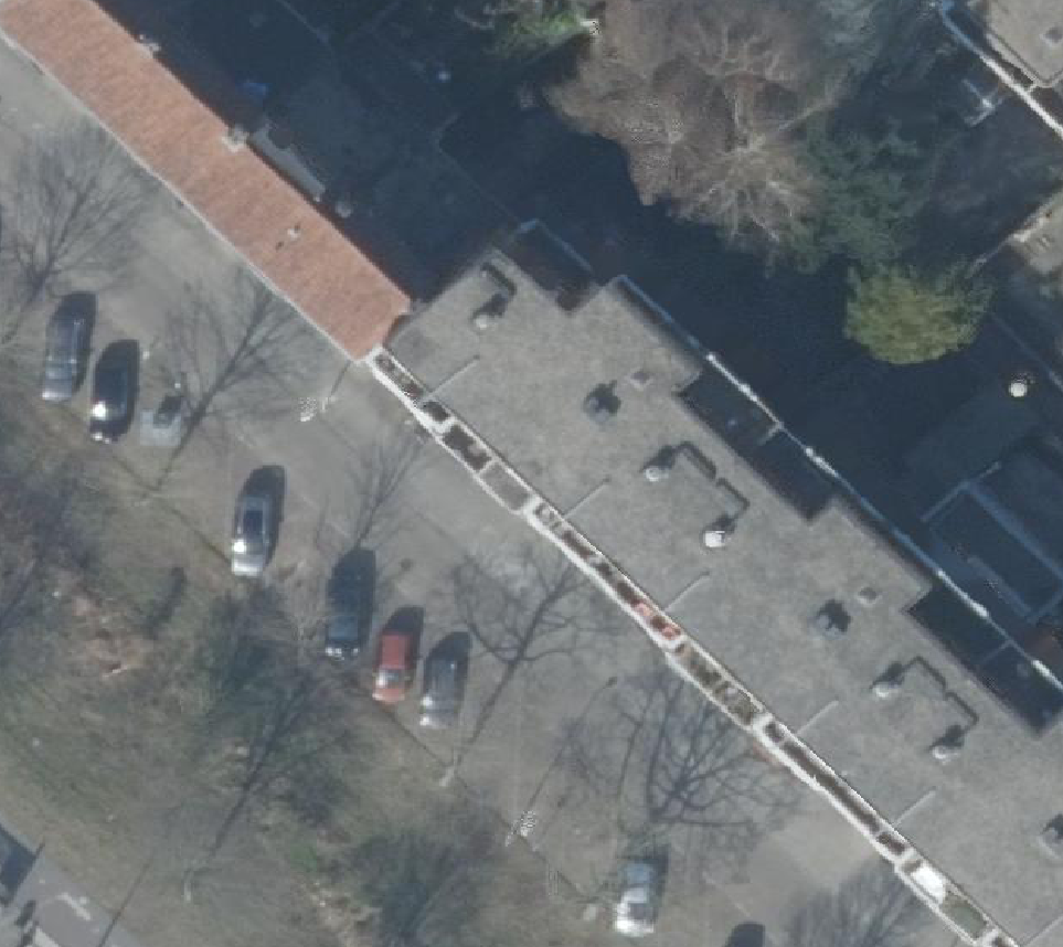True ortho Luchtfoto op daksegment