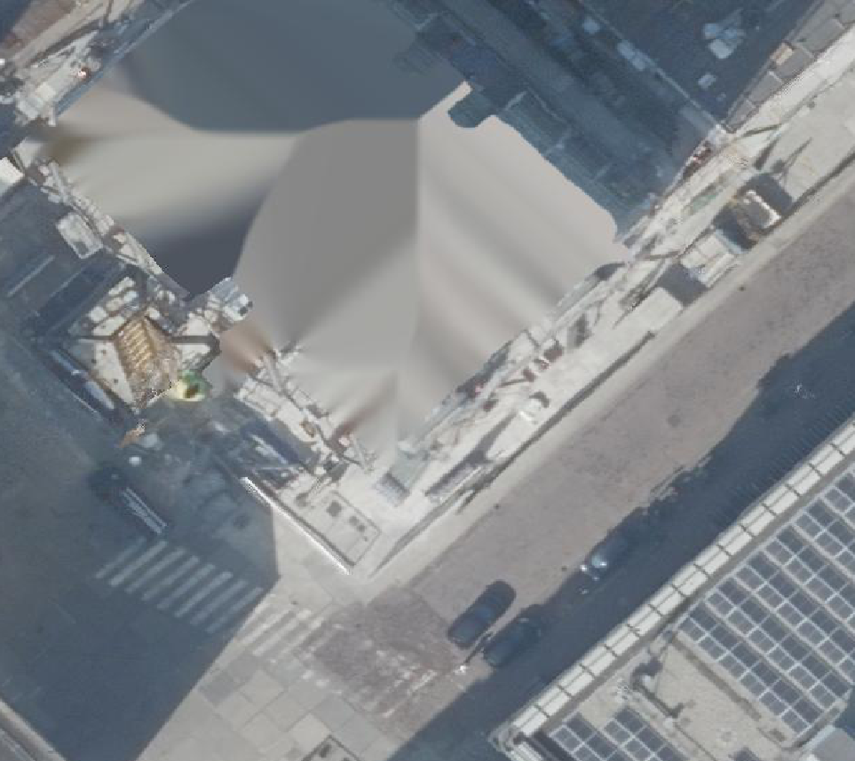 True ortho Luchtfoto op daksegment
