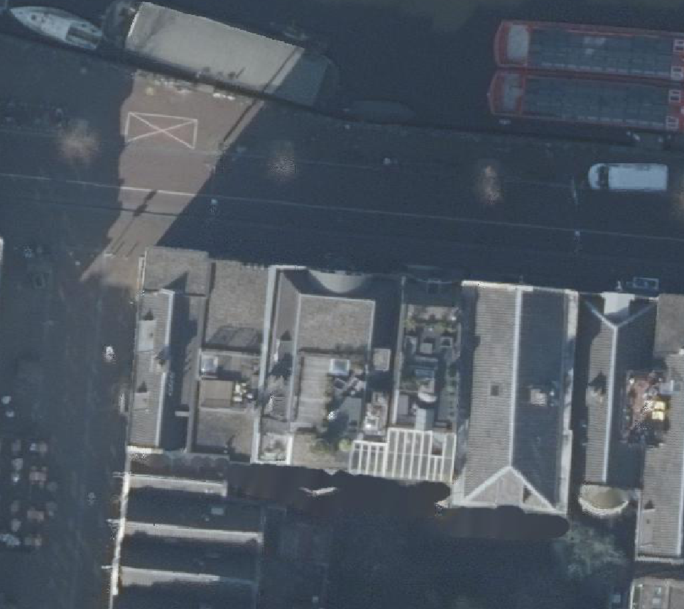 True ortho Luchtfoto op daksegment