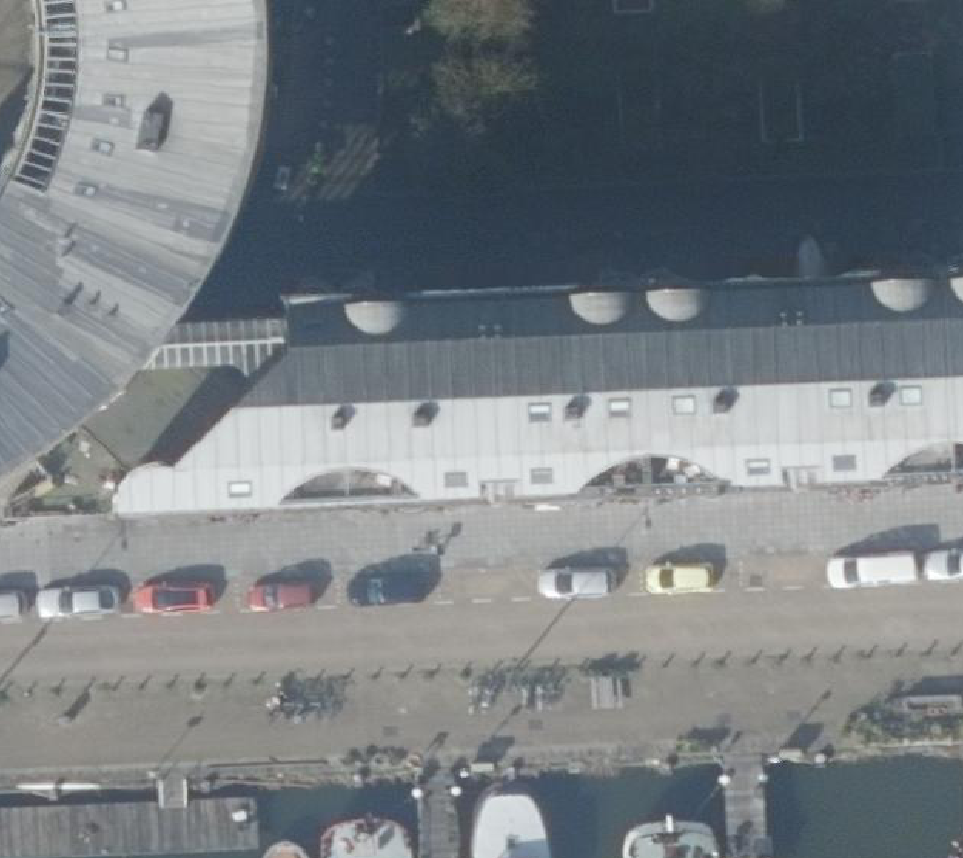 True ortho Luchtfoto op daksegment