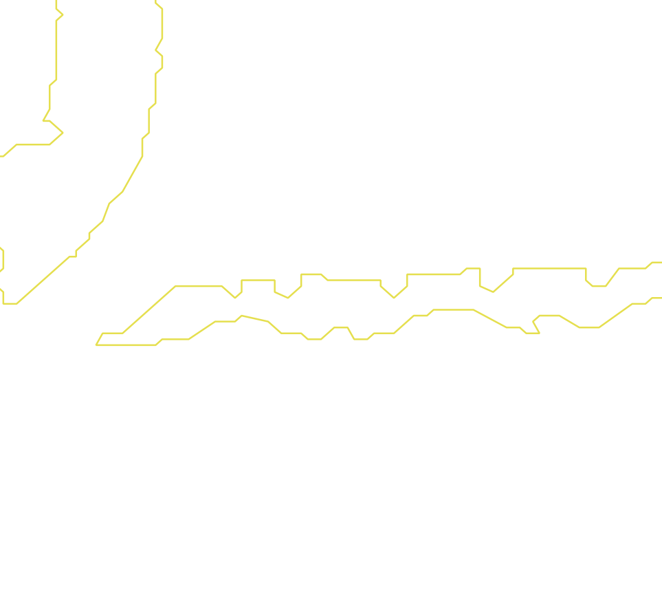 Daksegment met contourlijnen en structuurweergave