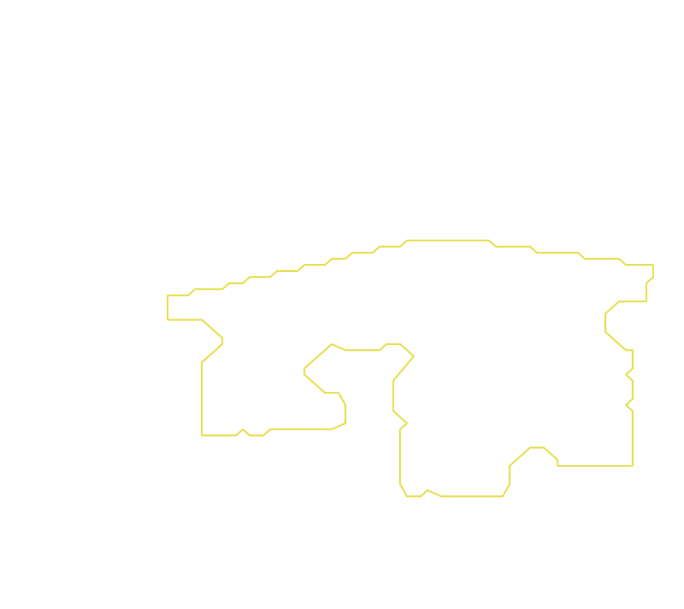 Daksegment met contourlijnen en structuurweergave
