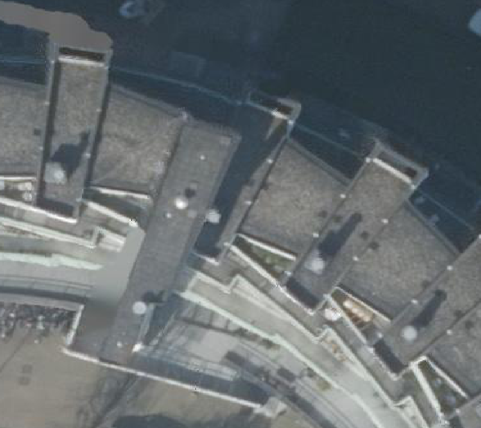 True ortho luchtfoto van Amsterdam met zicht op woning