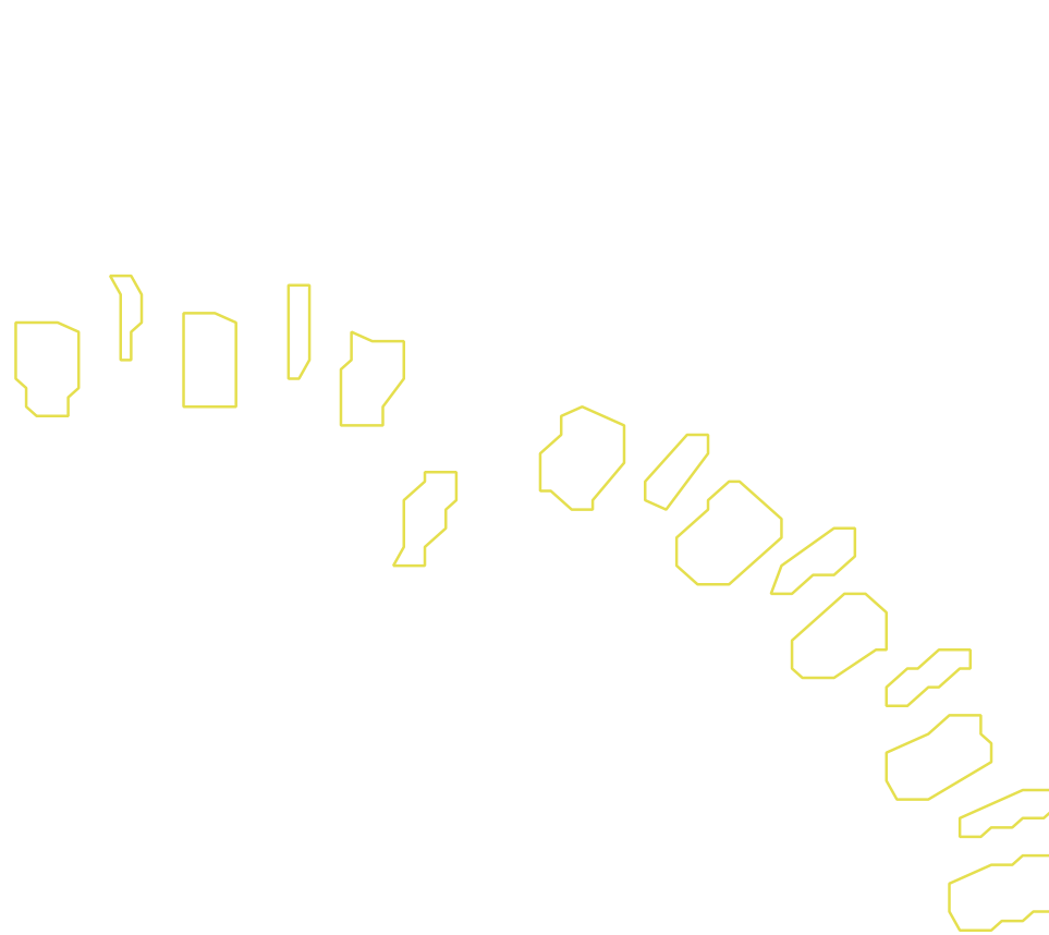 Daksegment met contourlijnen en structuurweergave