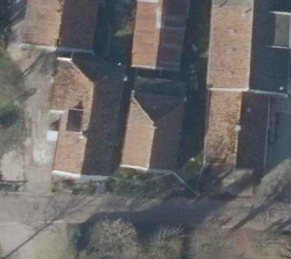 True ortho luchtfoto van Amsterdam met zicht op woning