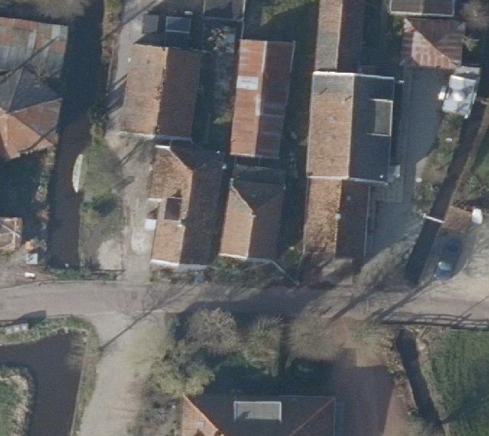 True ortho Luchtfoto op daksegment